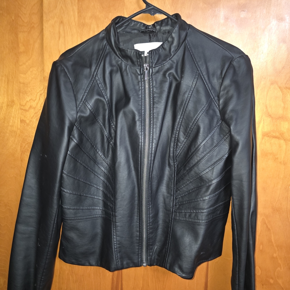 New York & Company Black Leather Jacket